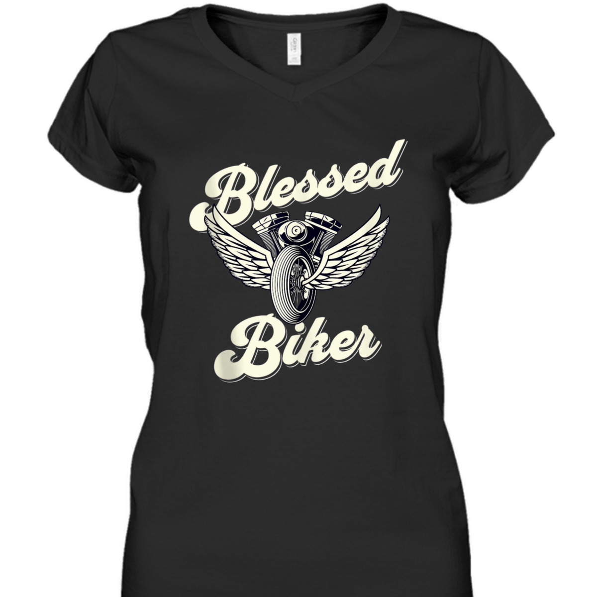 Blessed T-Shirt Christian Biker Motorcycle Religious Gift