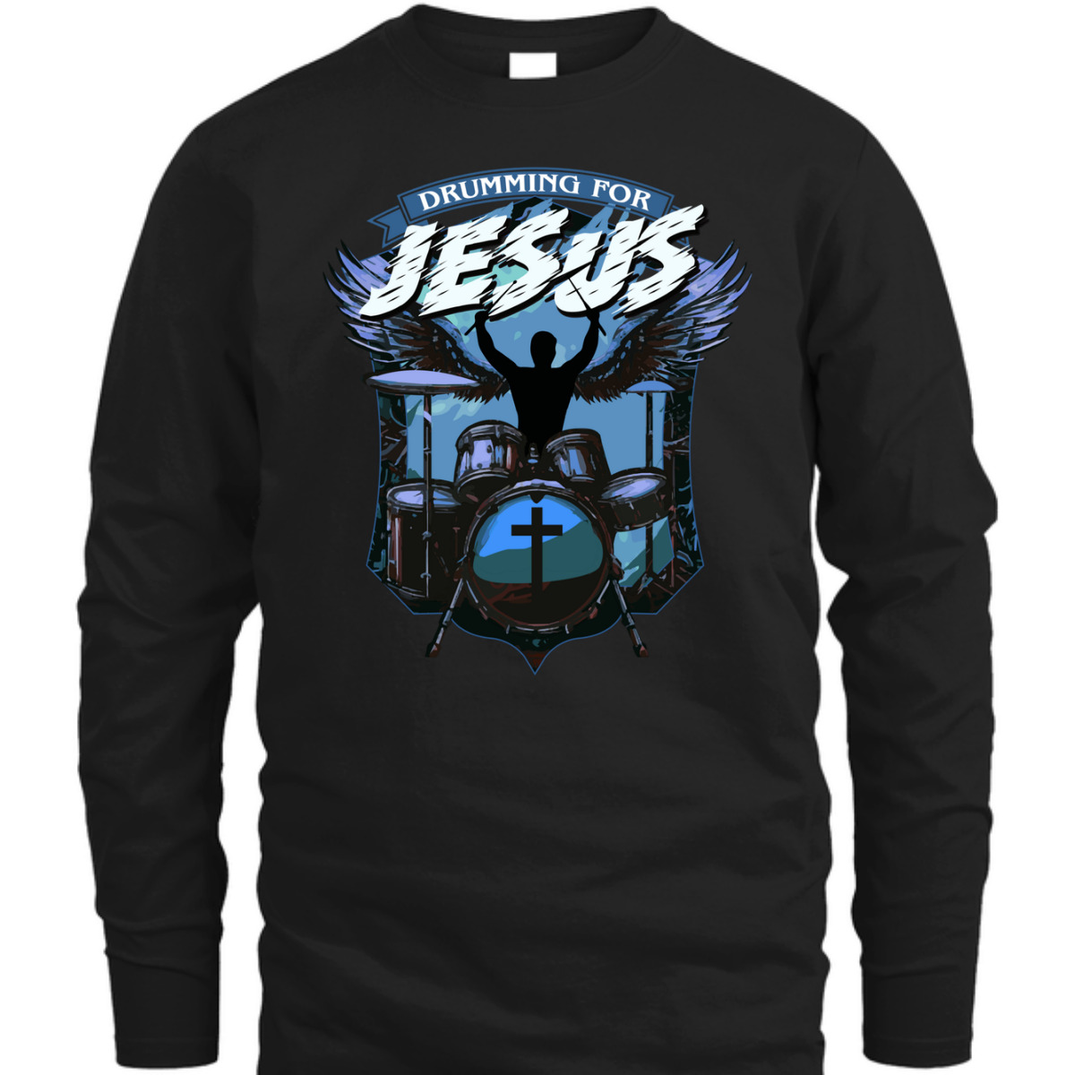 Christian Drummer Drumming For Jesus T-Shirt Worship Drummer Christian Drummer Drumming For Jesus T-Shirt Worship Drummer