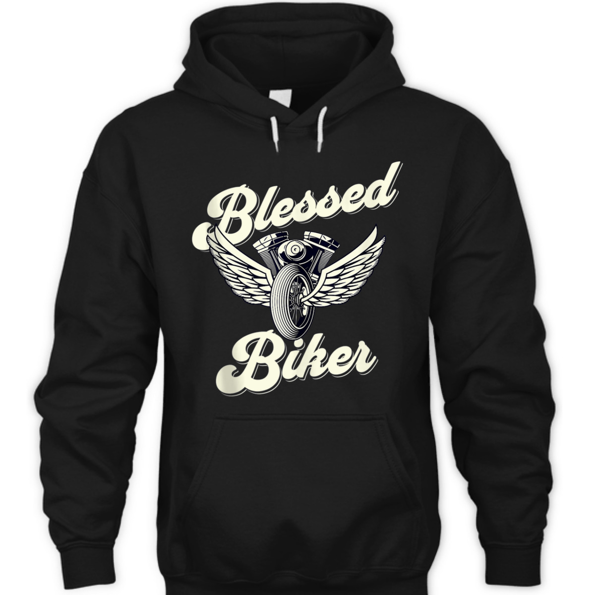 Blessed T-Shirt Christian Biker Motorcycle Religious Gift