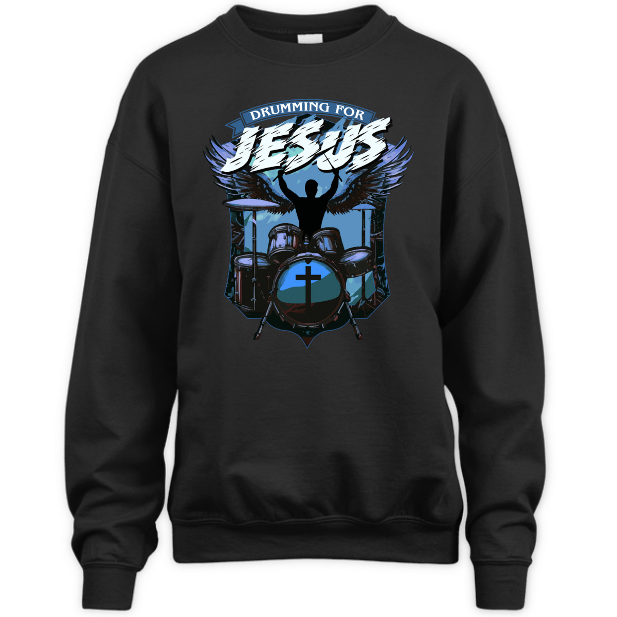 Christian Drummer Drumming For Jesus T-Shirt Worship Drummer