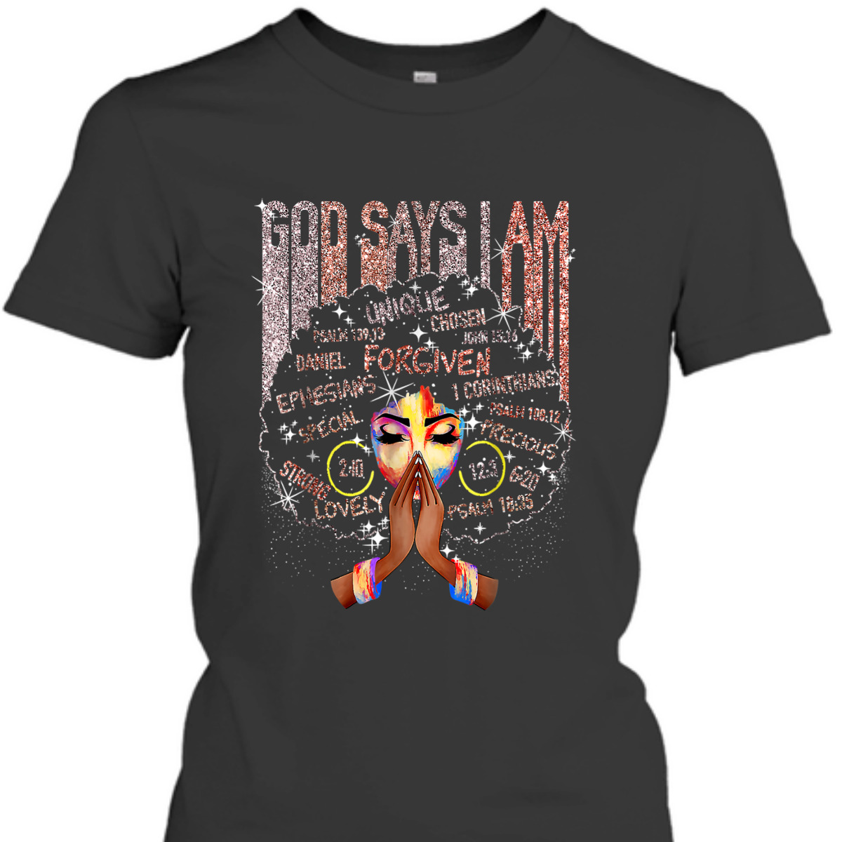 Black Girl God Says I Am T-Shirt Black History Month Black Girl God Says I Am T-Shirt Black History Month