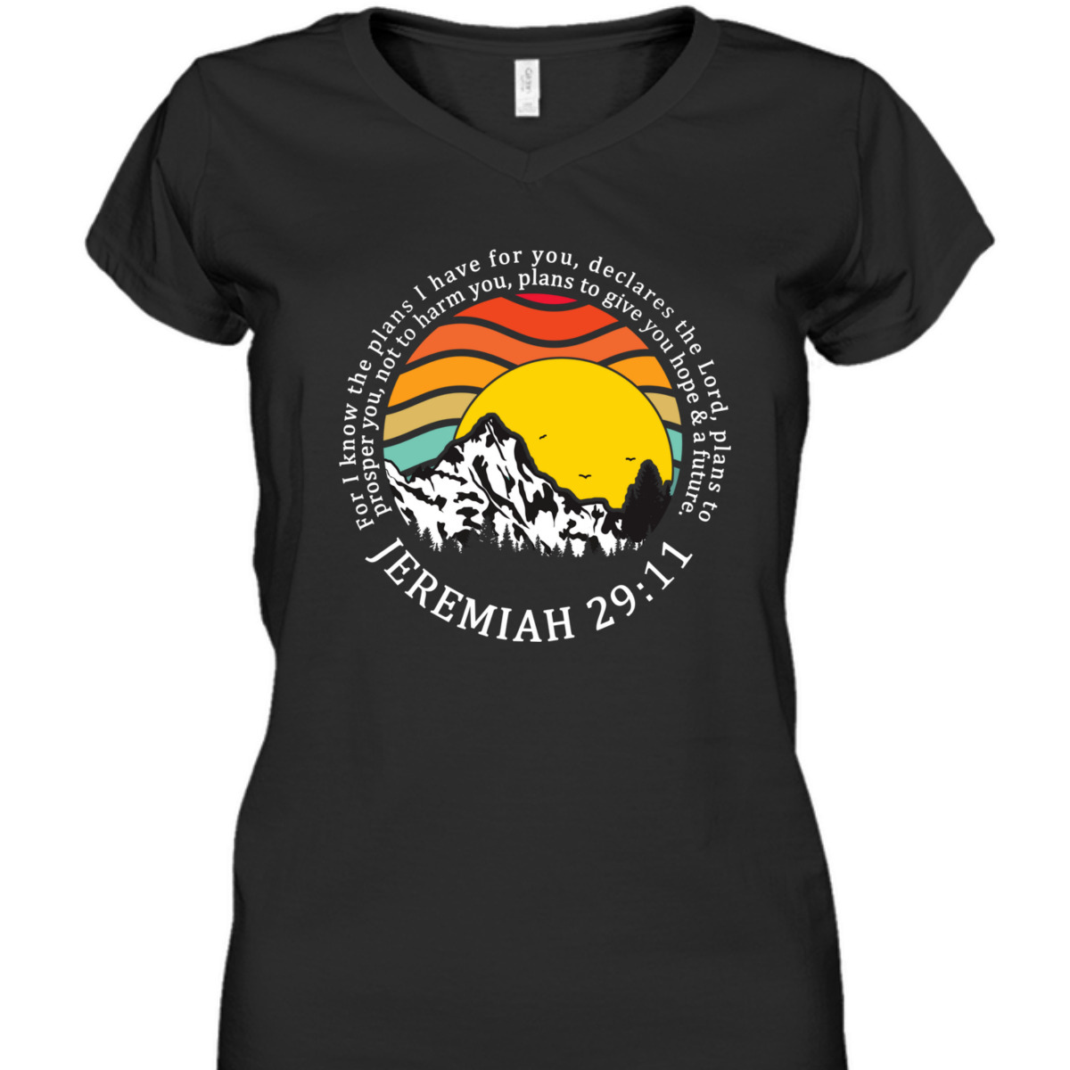 For I Know The Plans I Have For You T-Shirt Jeremiah 29:11 Bible Verse Gift