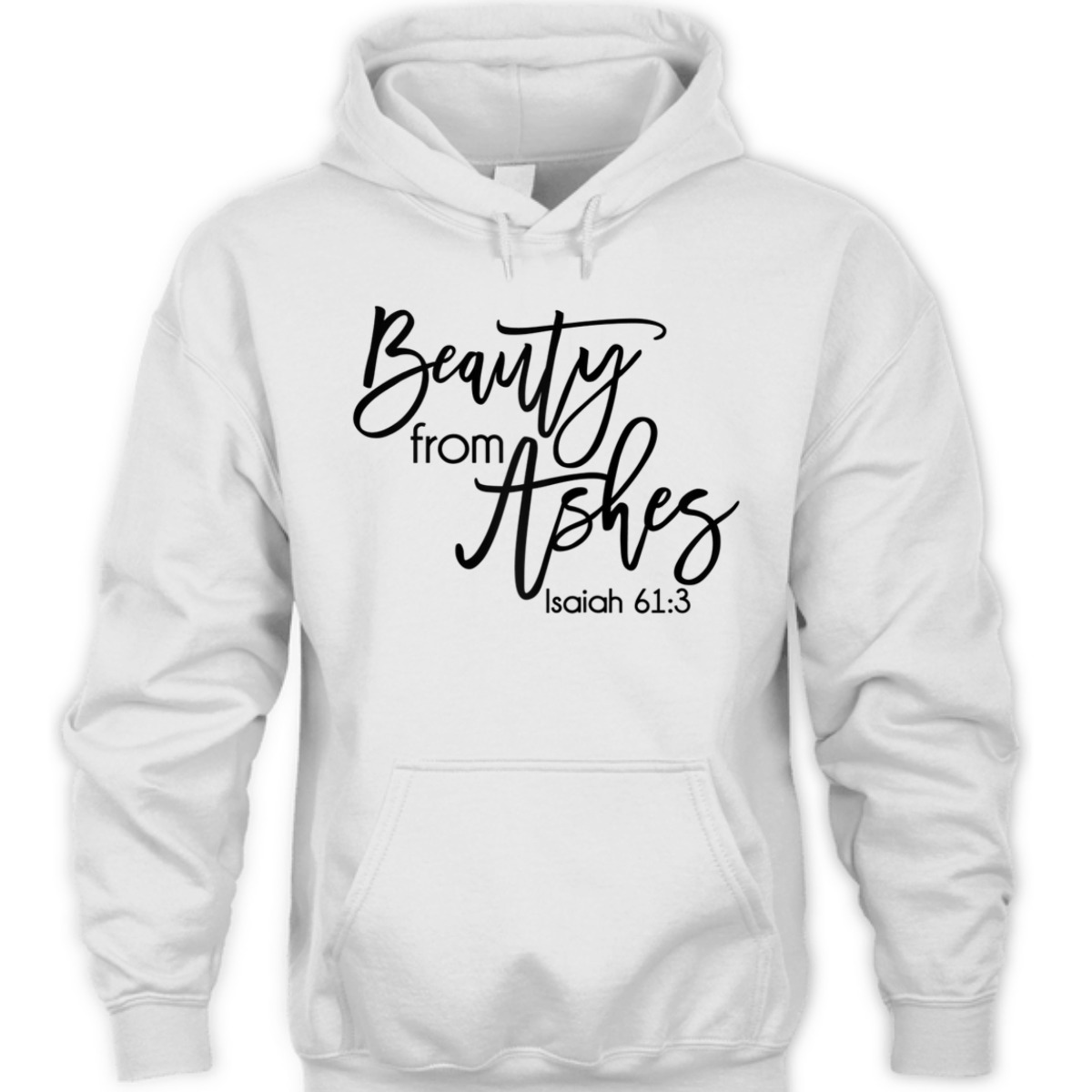 Beauty From Ashes Christian Bible Verse T-Shirt Isaiah 613 Religious Gift