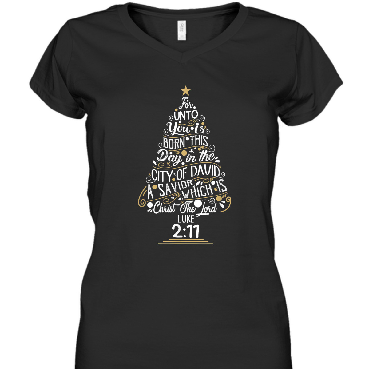 Christ The Lord Luke 2:77 T-Shirt Christmas Tree Bible Verse Gift Christ The Lord Luke 2:77 T-Shirt Christmas Tree Bible Verse Gift