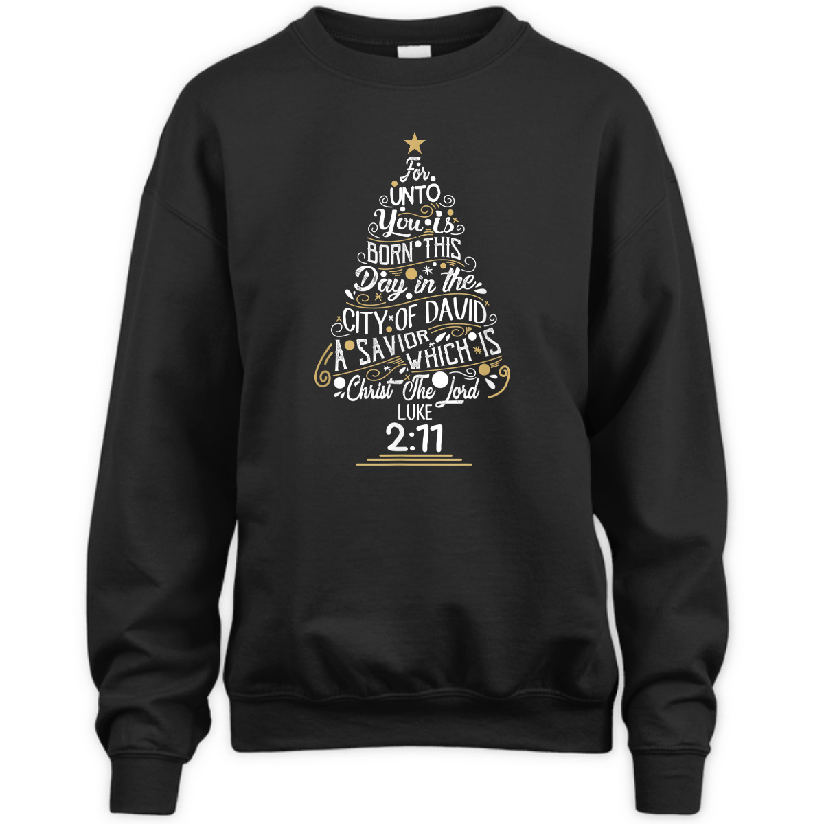 Christ The Lord Luke 2:77 T-Shirt Christmas Tree Bible Verse Gift Christ The Lord Luke 2:77 T-Shirt Christmas Tree Bible Verse Gift