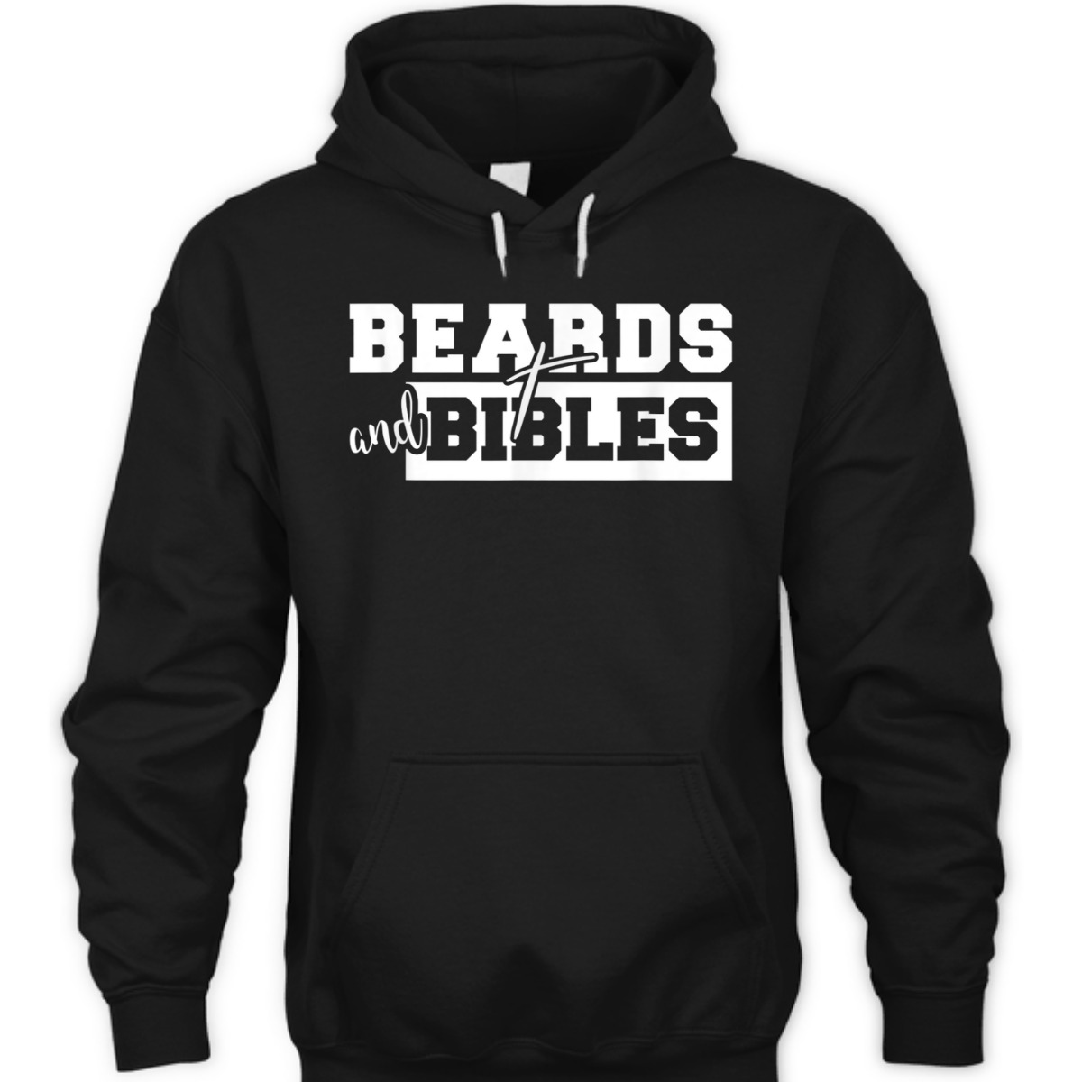 Beards And Bibles T-Shirt Christian Cross Religious Gift