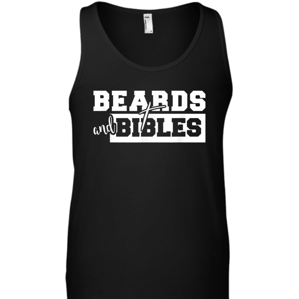 Beards And Bibles T-Shirt Christian Cross Religious Gift