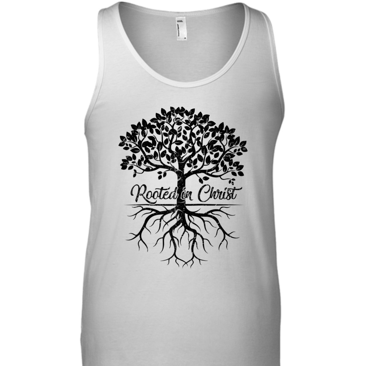 Rooted In Christ Christian Bible Verse T-Shirt Religious Gift