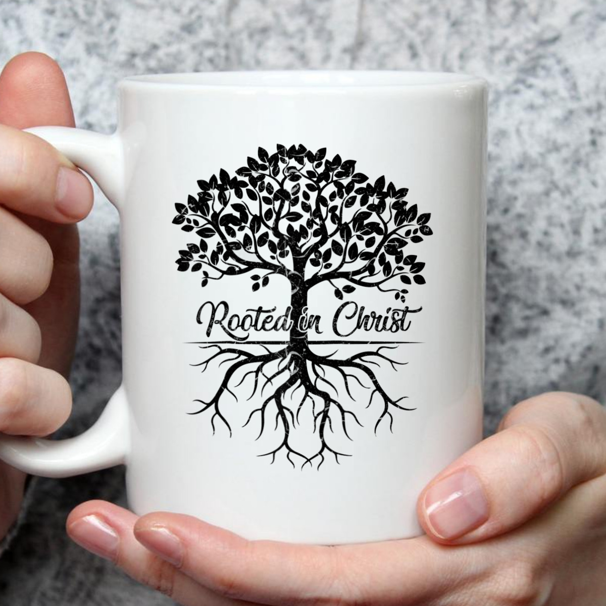 Rooted In Christ Christian Bible Verse T-Shirt Religious Gift