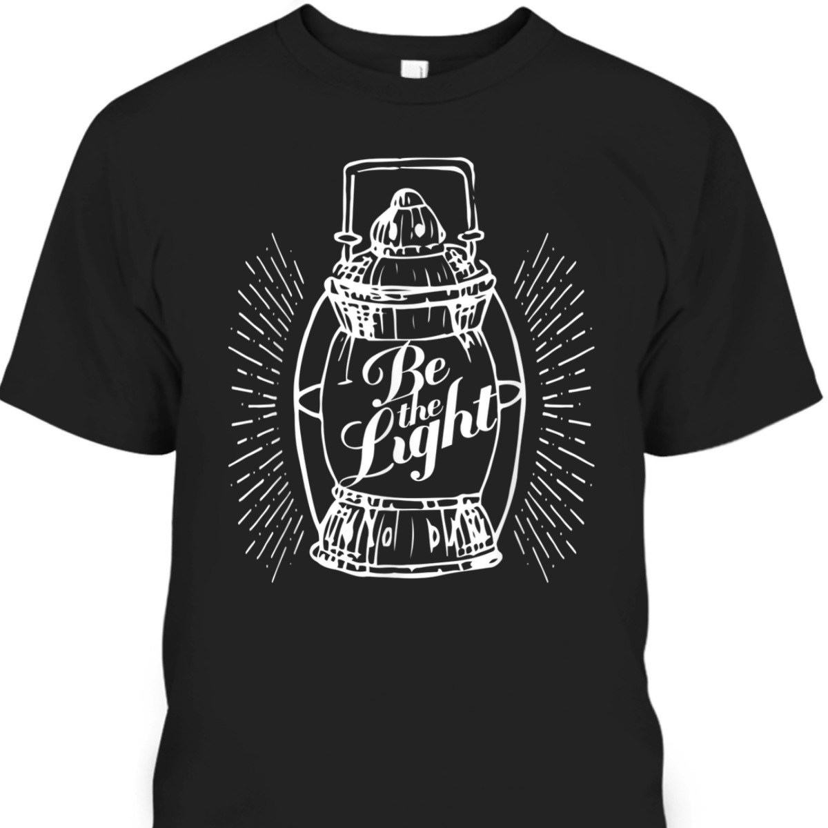 Christian Bible Verse T-Shirt Be The Light Christian Bible Verse T-Shirt Be The Light