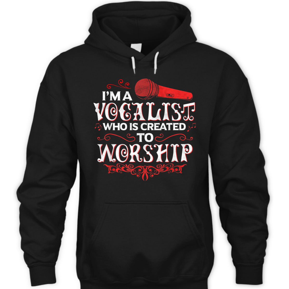 I'm A Vocalist Created To Worship T-Shirt Christian Music Gift