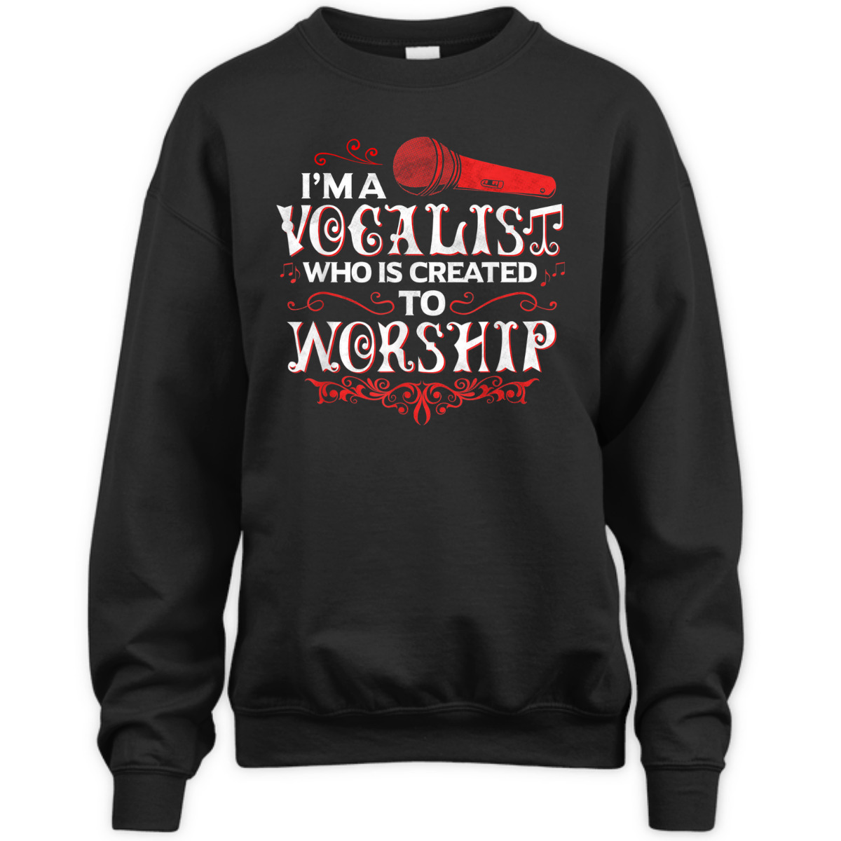 I'm A Vocalist Created To Worship T-Shirt Christian Music Gift I'm A Vocalist Created To Worship T-Shirt Christian Music Gift