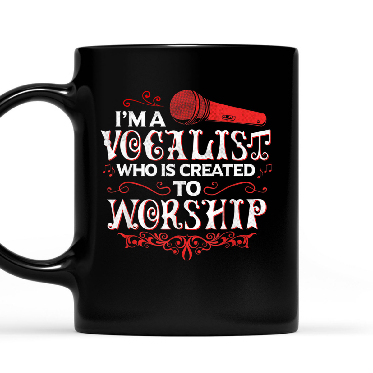 I'm A Vocalist Created To Worship T-Shirt Christian Music Gift I'm A Vocalist Created To Worship T-Shirt Christian Music Gift