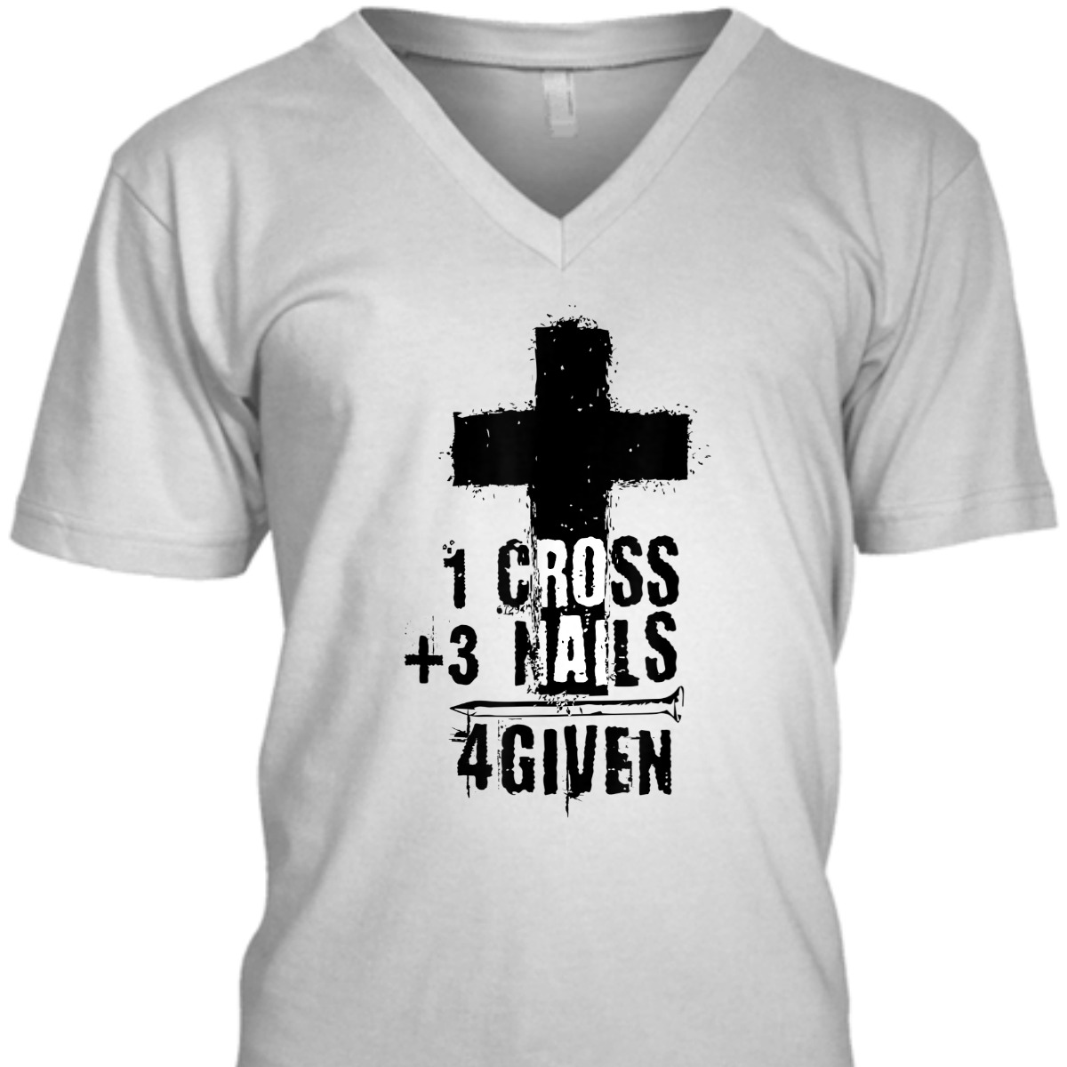 One Cross Plus Three Nails Equals Forgiven T-Shirt