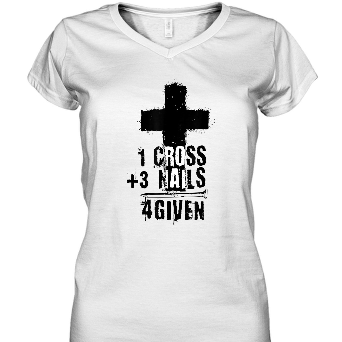 One Cross Plus Three Nails Equals Forgiven T-Shirt