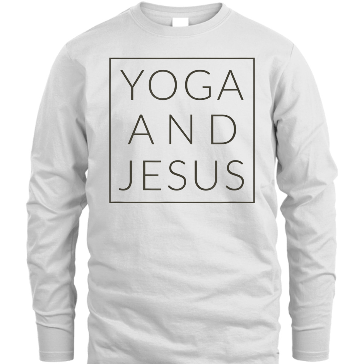 Yoga And Jesus T-Shirt Christian Meditation Gift