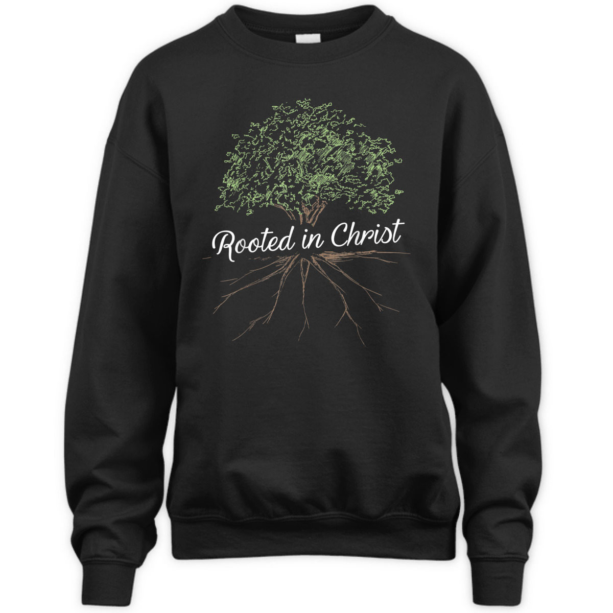 Rooted In Christ T-Shirt Christian Religious Gift Rooted In Christ T-Shirt Christian Religious Gift