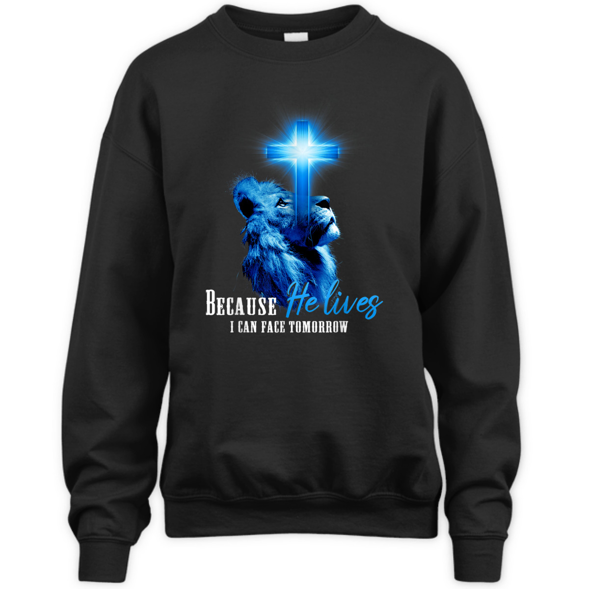 Christian Bible Verse I Can Face Tomorrow T-Shirt Lion Religious Gift