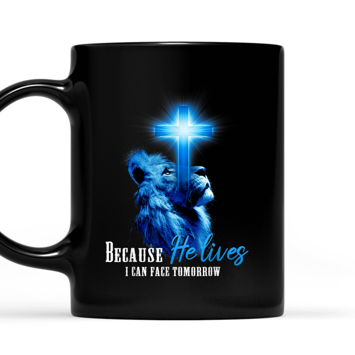 Christian Bible Verse I Can Face Tomorrow T-Shirt Lion Religious Gift