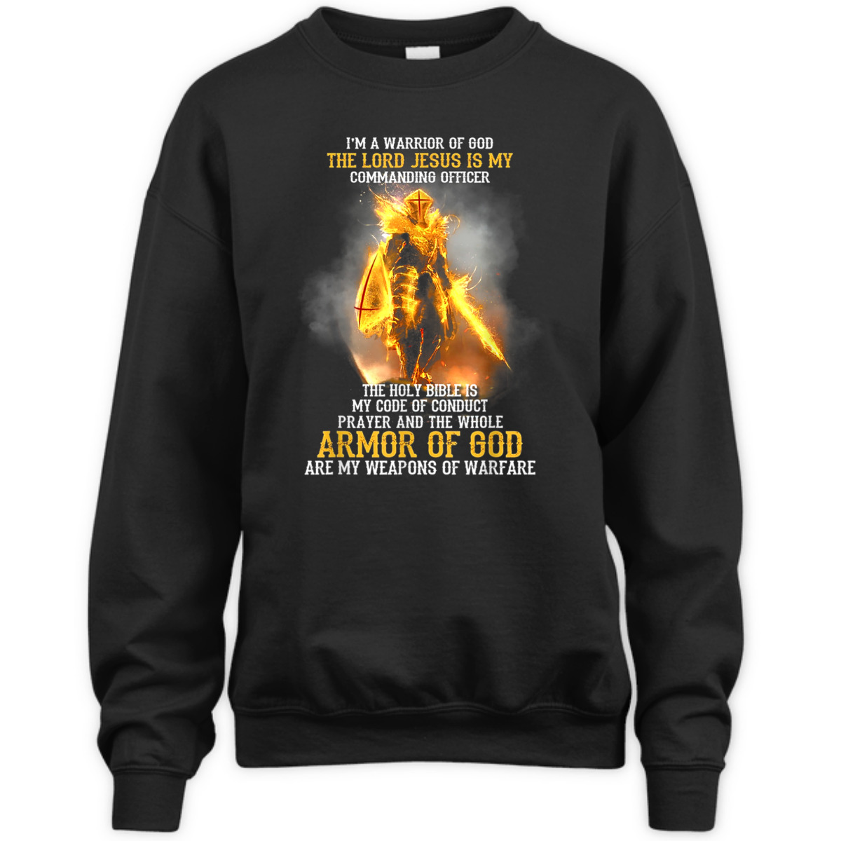 I'm A Warrior Of God The Lord Jesus Is My Commanding Officer T-Shirt Armor Of God Religious Gift I'm A Warrior Of God The Lord Jesus Is My Commanding Officer T-Shirt Armor Of God Religious Gift
