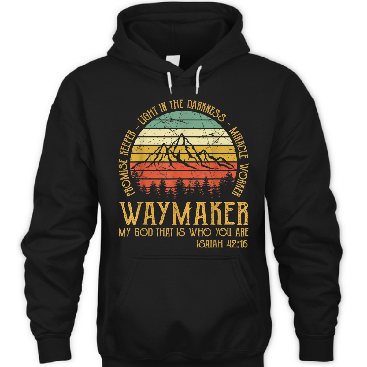 Vintage Waymaker Miracle Worker T-Shirt Promise Keeper Isaiah 42:16 Vintage Waymaker Miracle Worker T-Shirt Promise Keeper Isaiah 42:16
