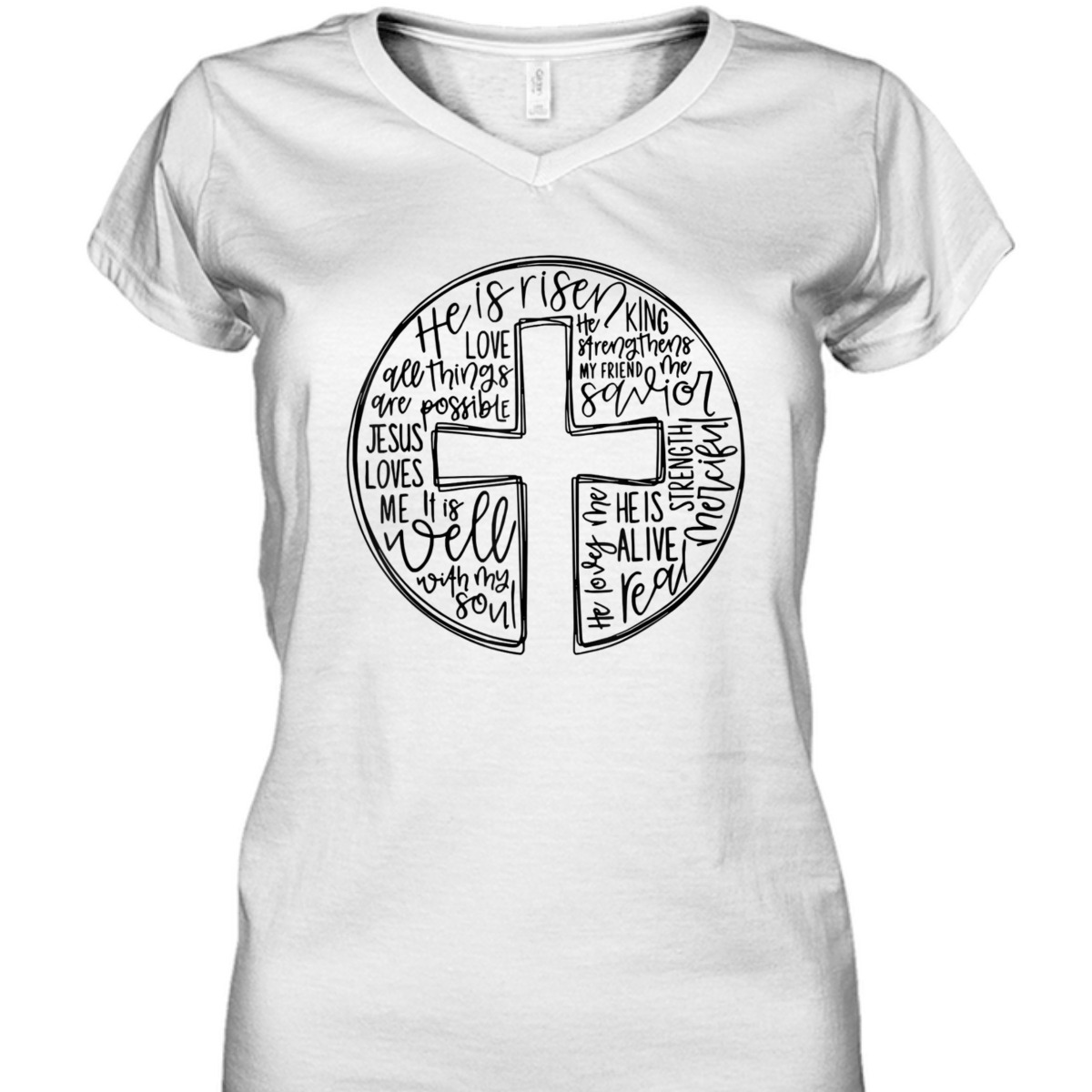 He Is Risen Jesus Christians Cross Easter Day T-Shirt He Is Risen Jesus Christians Cross Easter Day T-Shirt