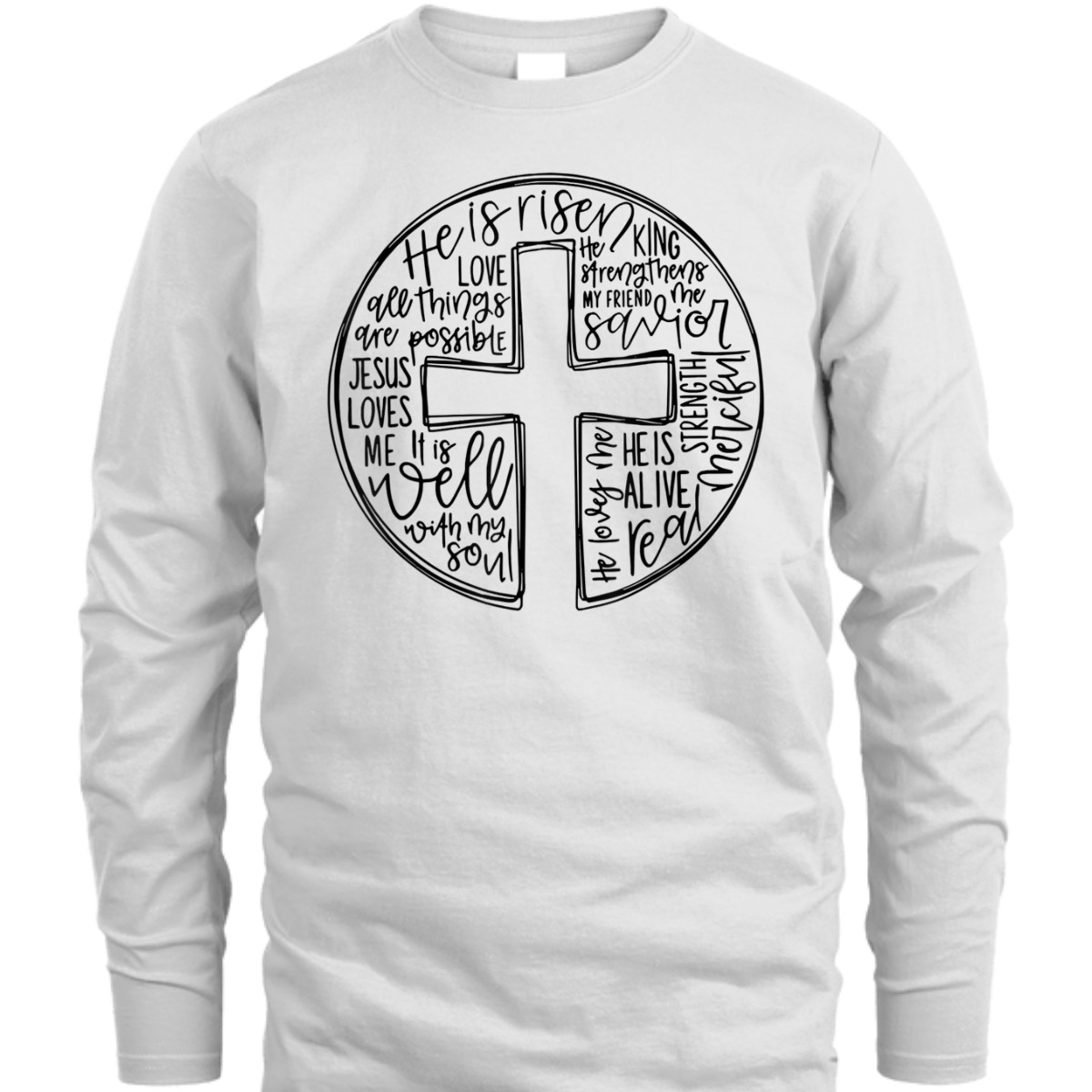 He Is Risen Jesus Christians Cross Easter Day T-Shirt He Is Risen Jesus Christians Cross Easter Day T-Shirt