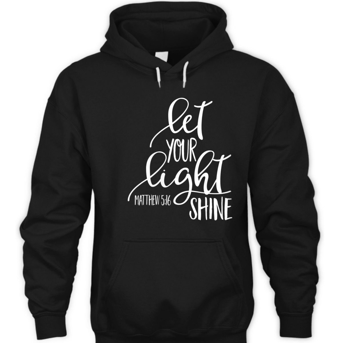 Matthew 5:16 Bible Verse T-Shirt Let Your Light Shine