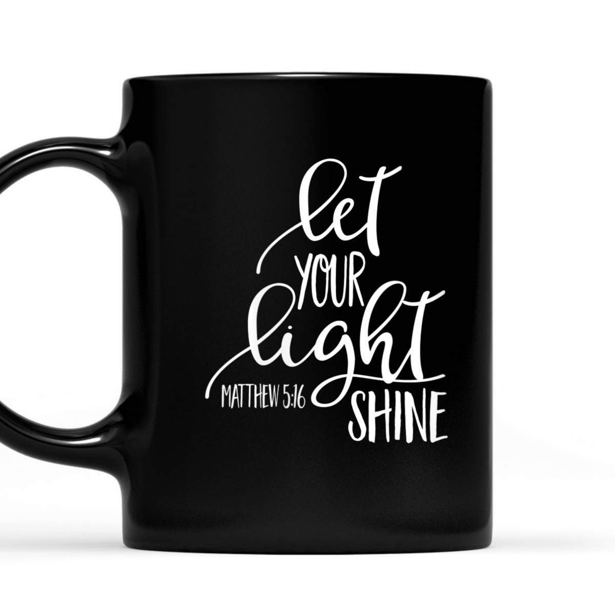 Matthew 5:16 Bible Verse T-Shirt Let Your Light Shine