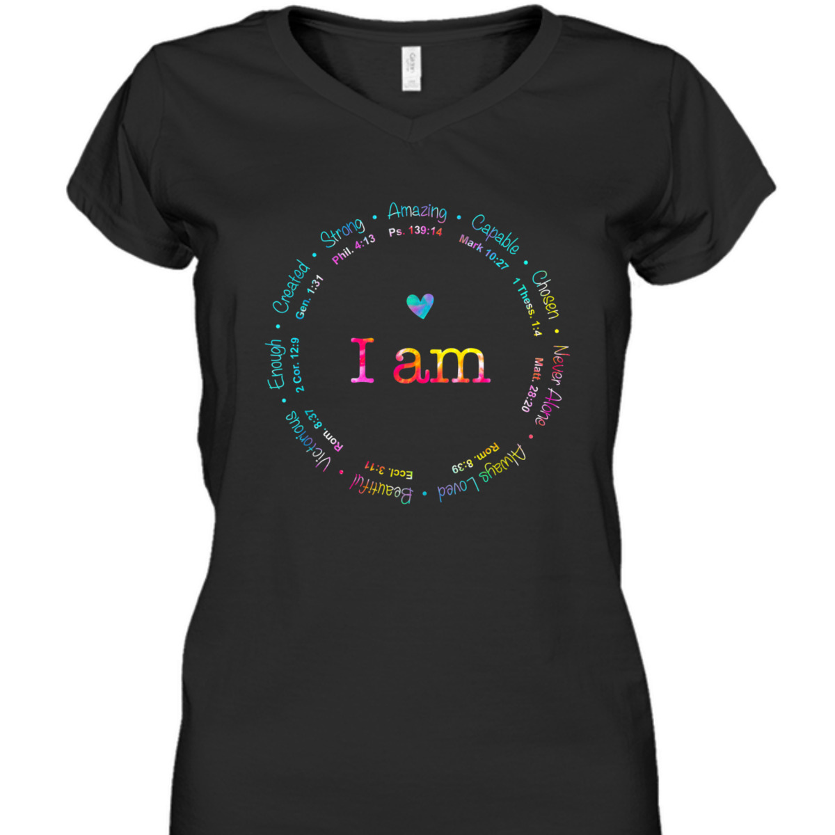 Tie Dye I Am Inspiration Bible Verse T-Shirt Christian Religious Gift Tie Dye I Am Inspiration Bible Verse T-Shirt Christian Religious Gift
