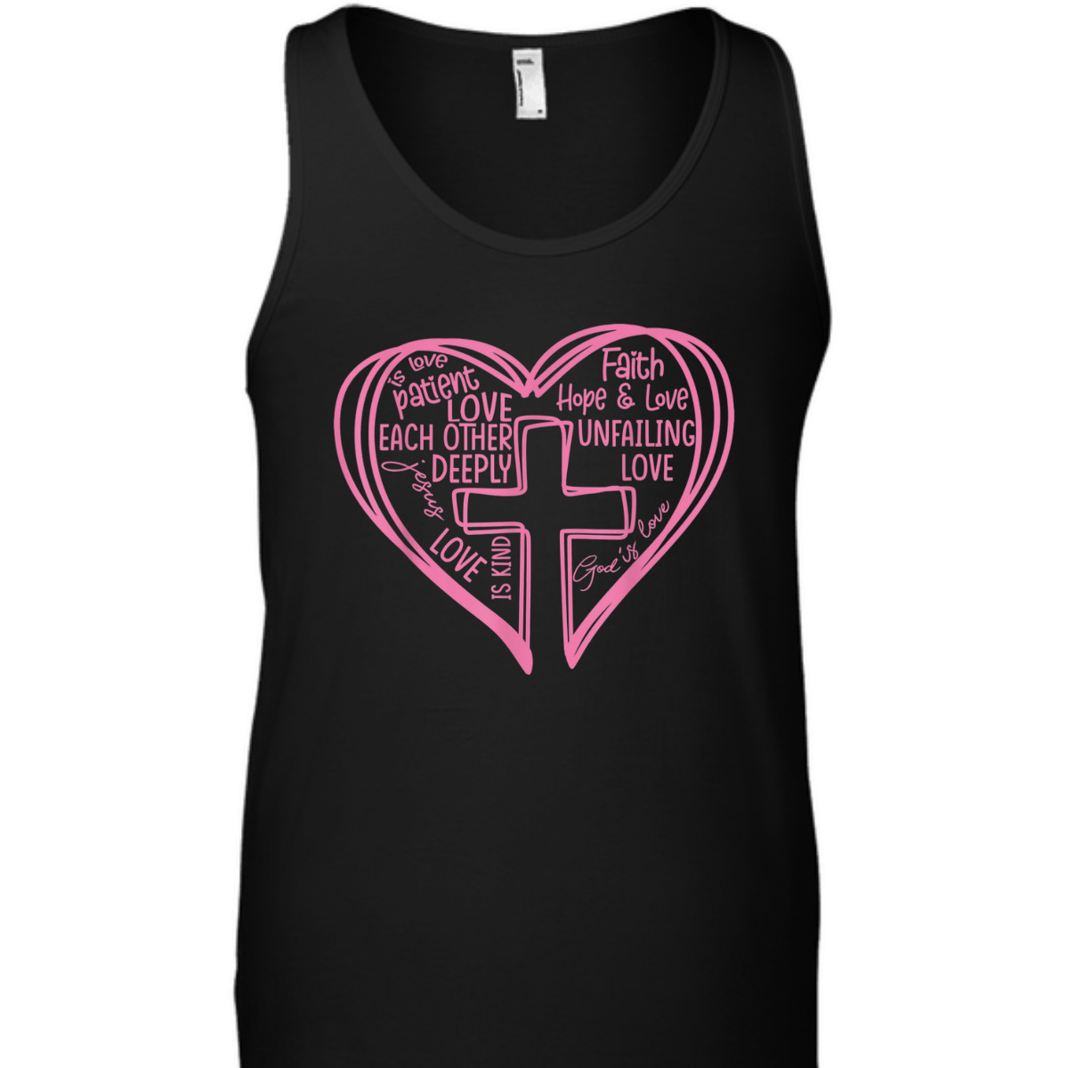 Valentines Day T-Shirt Pink Heart Christian Cross Religious Gift Valentines Day T-Shirt Pink Heart Christian Cross Religious Gift