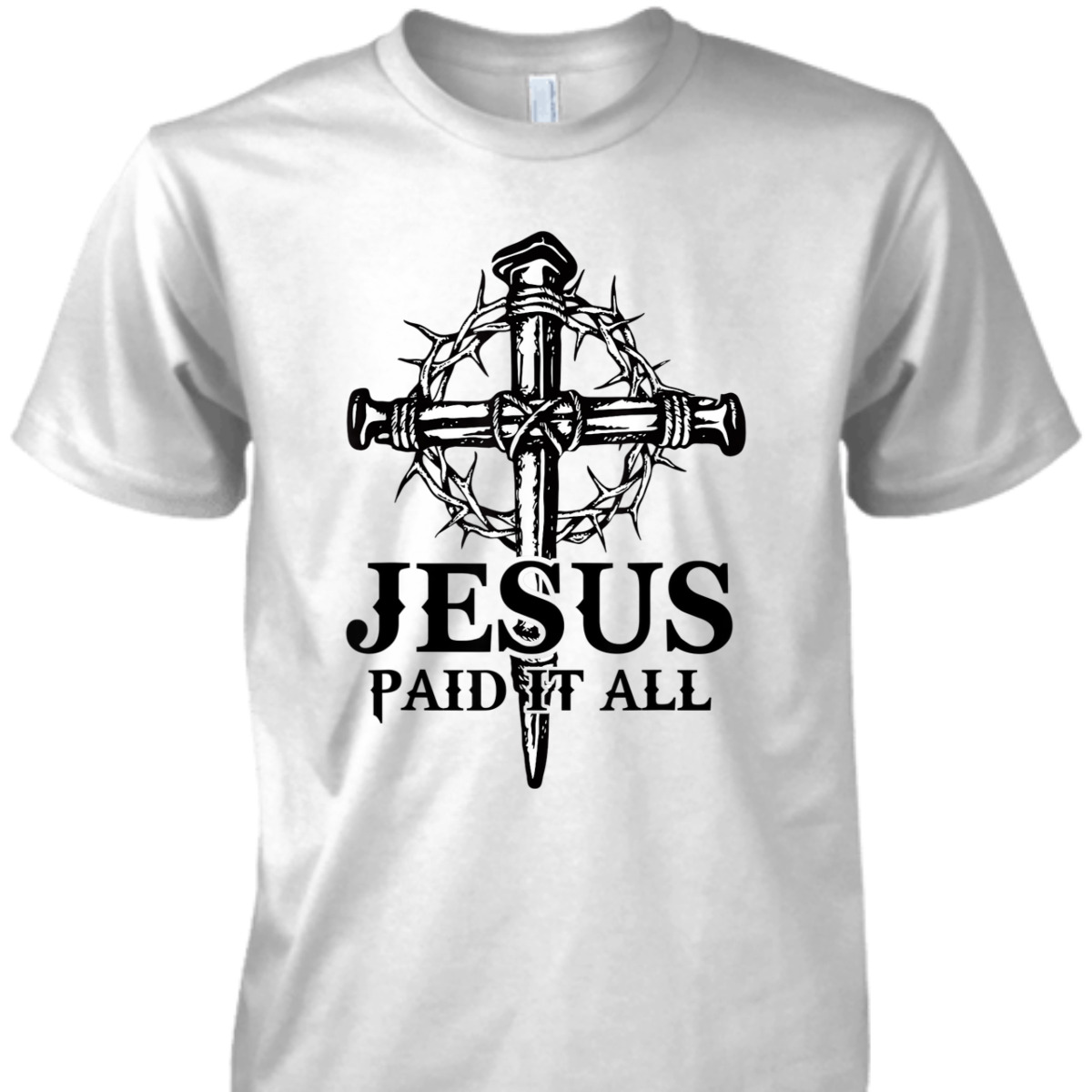 Jesus Paid It All Christian Cross T-Shirt