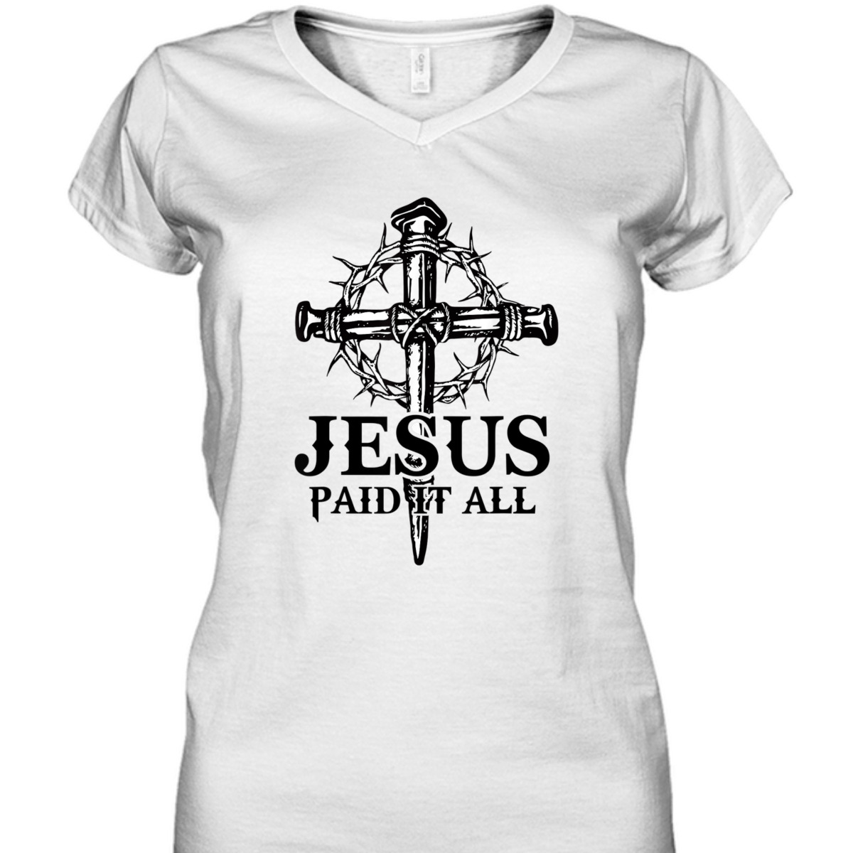 Jesus Paid It All Christian Cross T-Shirt