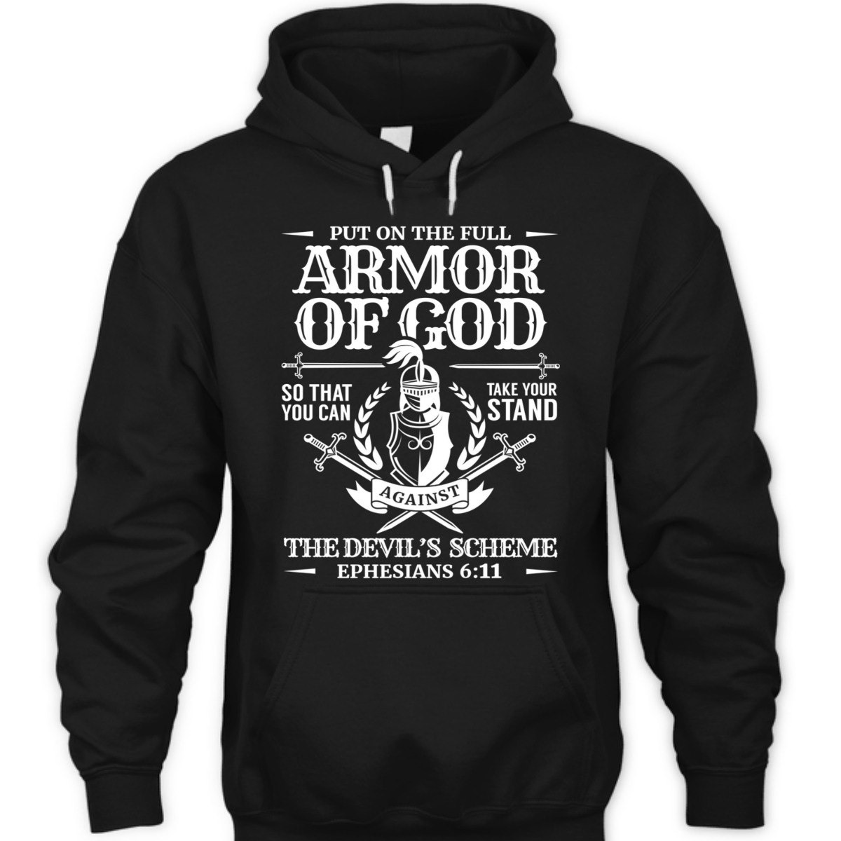 Armor Of God The Devil's Scheme Ephesians 6:11 T-Shirt Christian Bible Verse Religious Gift