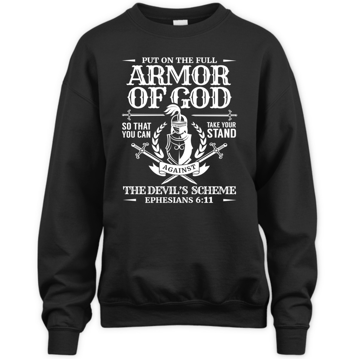 Armor Of God The Devil's Scheme Ephesians 6:11 T-Shirt Christian Bible Verse Religious Gift