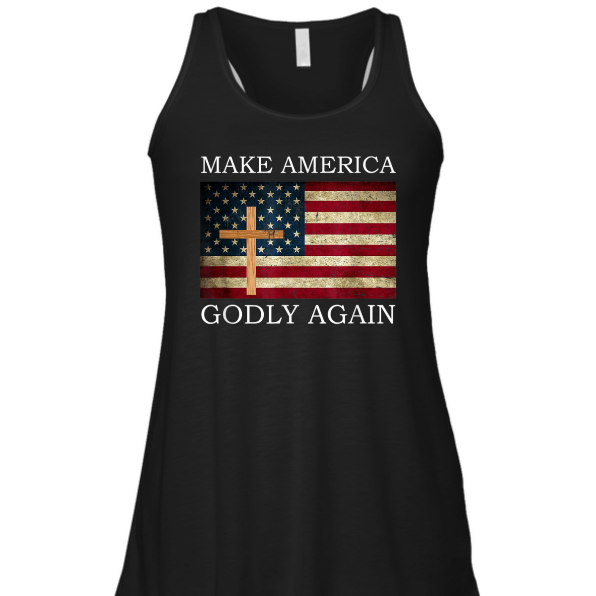 Make America Godly Again US American Flag Christian Cross T-Shirt Make America Godly Again US American Flag Christian Cross T-Shirt