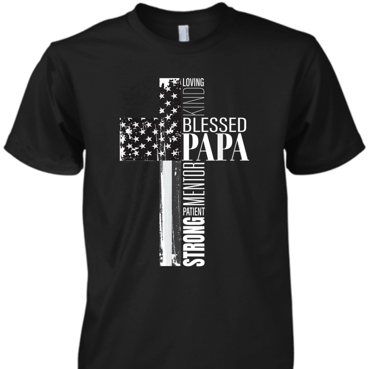Blessed Papa American Flag Christian Religious Fathers Day Gift T-Shirt Blessed Papa American Flag Christian Religious Fathers Day Gift T-Shirt