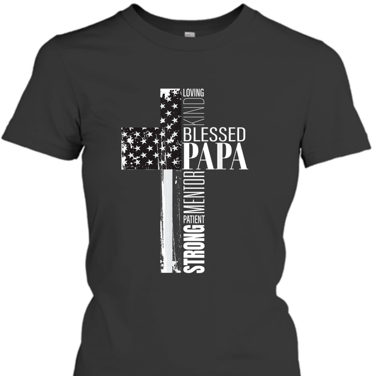 Blessed Papa American Flag Christian Religious Fathers Day Gift T-Shirt Blessed Papa American Flag Christian Religious Fathers Day Gift T-Shirt
