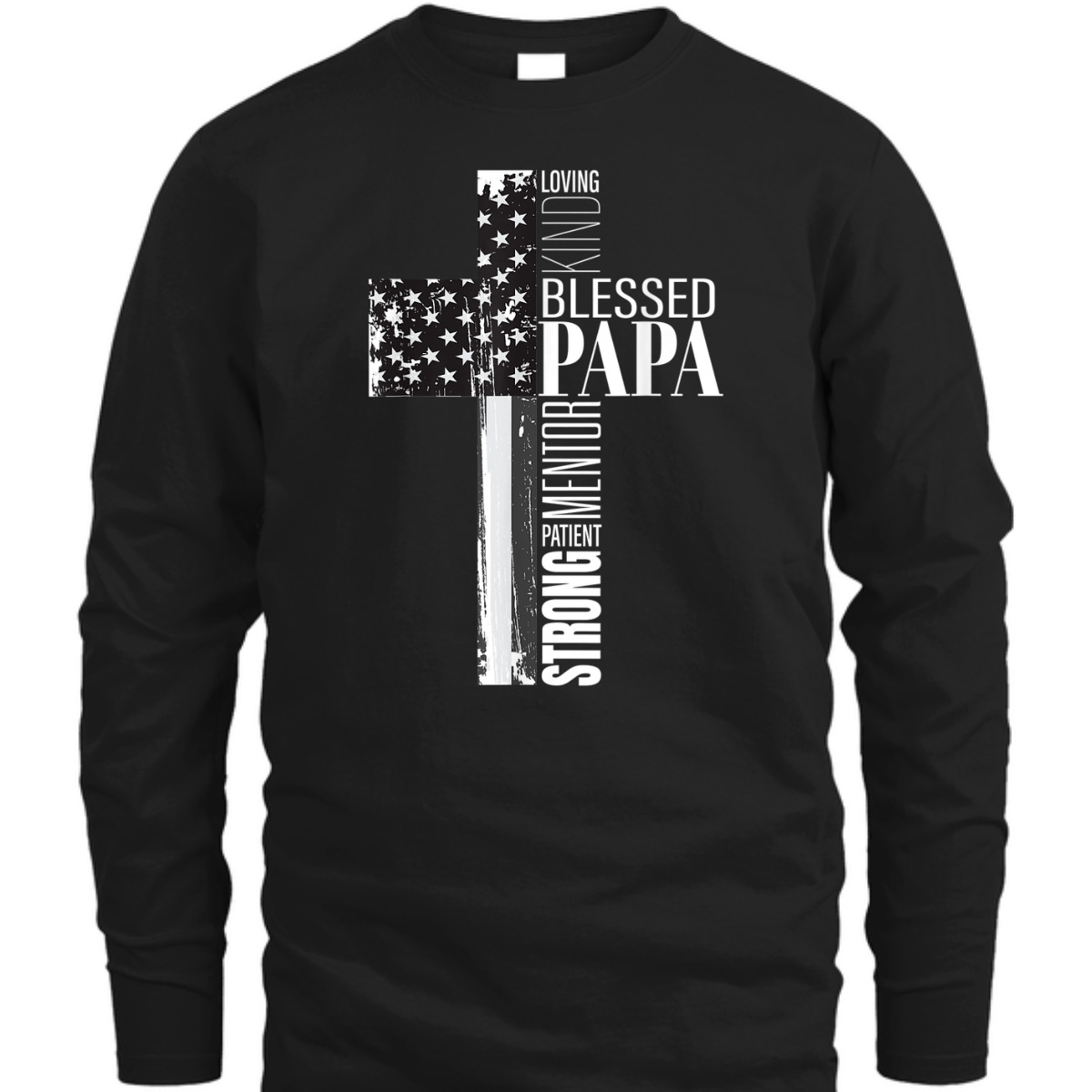Blessed Papa American Flag Christian Religious Fathers Day Gift T-Shirt Blessed Papa American Flag Christian Religious Fathers Day Gift T-Shirt