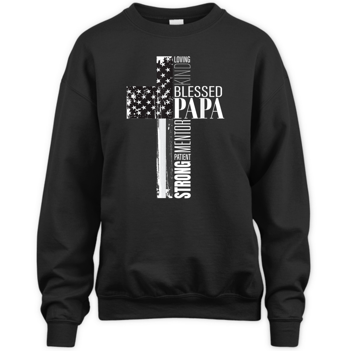 Blessed Papa American Flag Christian Religious Fathers Day Gift T-Shirt Blessed Papa American Flag Christian Religious Fathers Day Gift T-Shirt