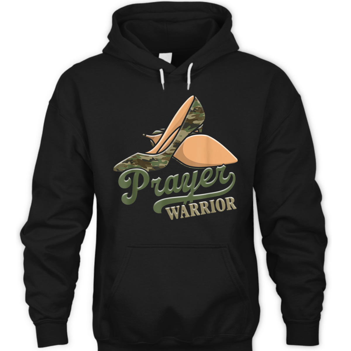 Camo Heels Prayer Warrior T-Shirt Camo Heels Prayer Warrior T-Shirt