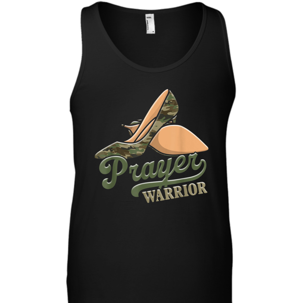 Camo Heels Prayer Warrior T-Shirt