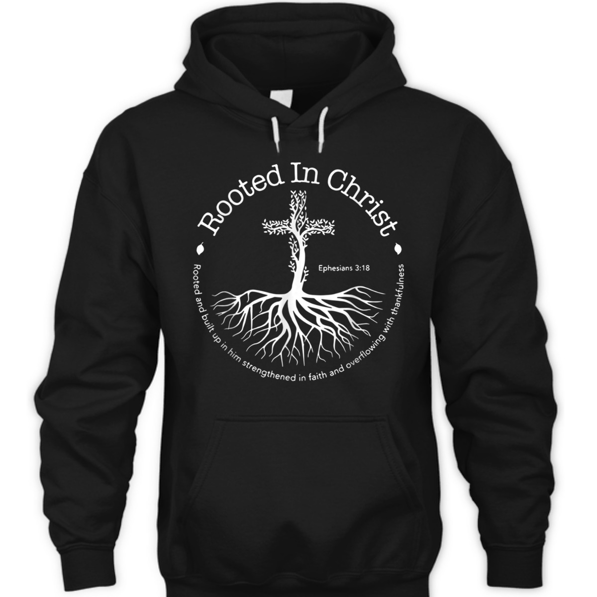 Rooted In Christ Cross Ephesians 3:18 T-Shirt Bible Verse Christian Gift Rooted In Christ Cross Ephesians 3:18 T-Shirt Bible Verse Christian Gift