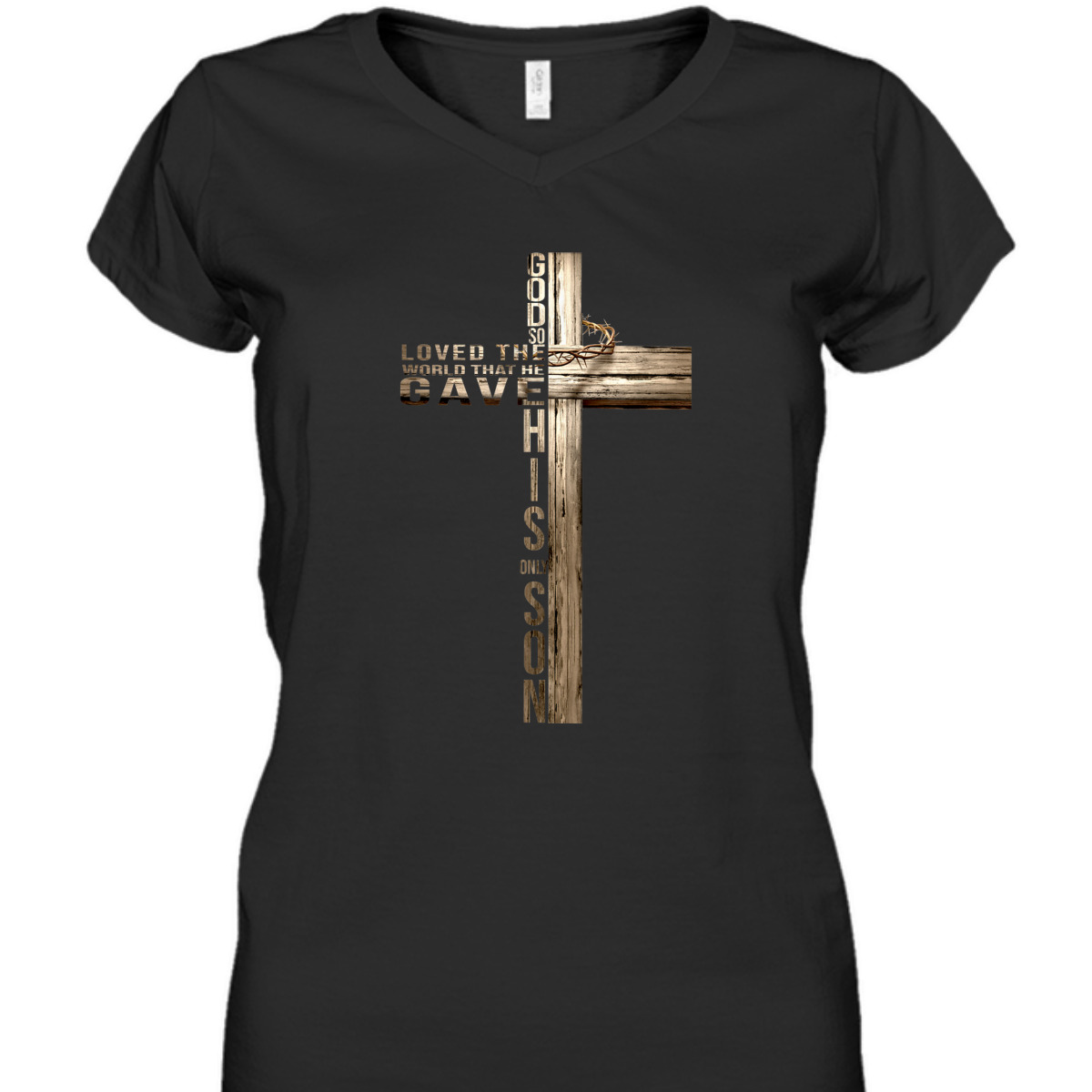 Bible Verse T-Shirt John 316 God So Loved The World The He Gave This Only Son Bible Verse T-Shirt John 316 God So Loved The World The He Gave This Only Son