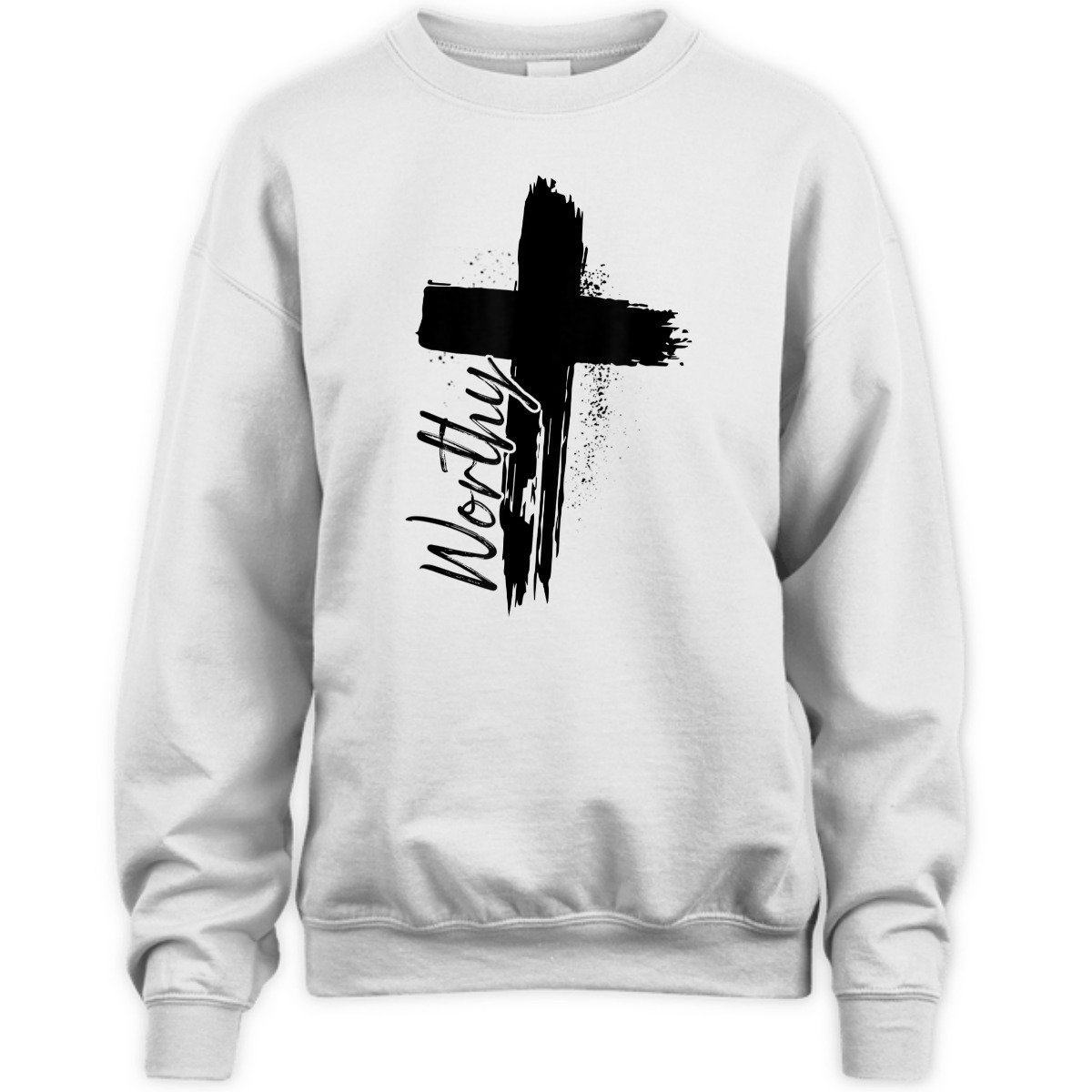 Worthy T-Shirt Cross Christian Faith God Lover Religious Gift