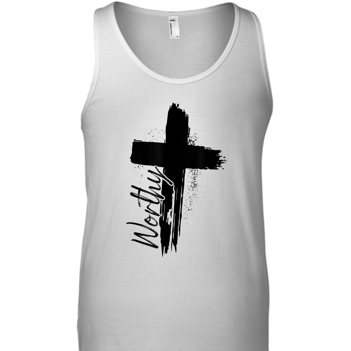 Worthy T-Shirt Cross Christian Faith God Lover Religious Gift