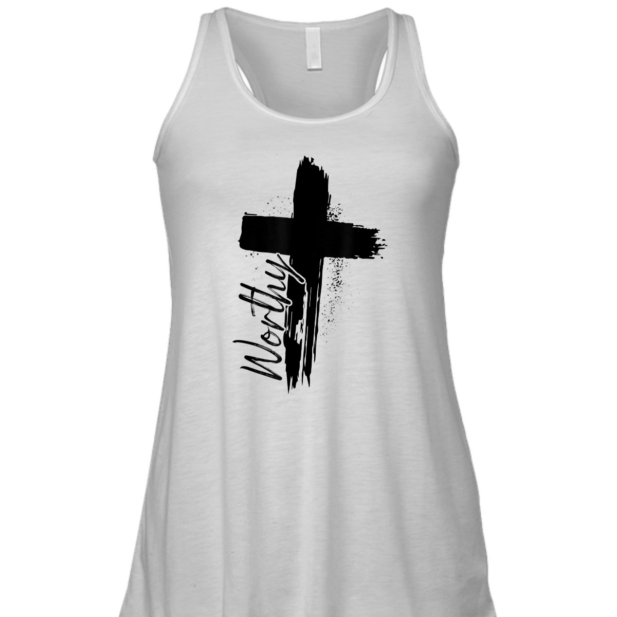 Worthy T-Shirt Cross Christian Faith God Lover Religious Gift