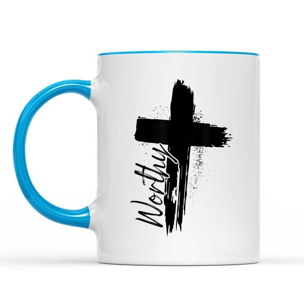 Worthy T-Shirt Cross Christian Faith God Lover Religious Gift