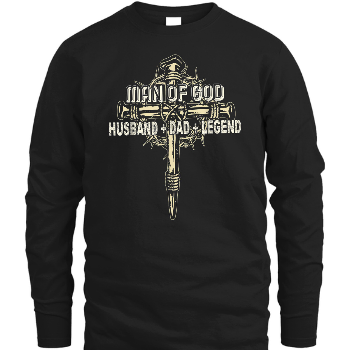 Man Of God Husband Dad T-Shirt Christian Cross Father's Day Gift Man Of God Husband Dad T-Shirt Christian Cross Father's Day Gift