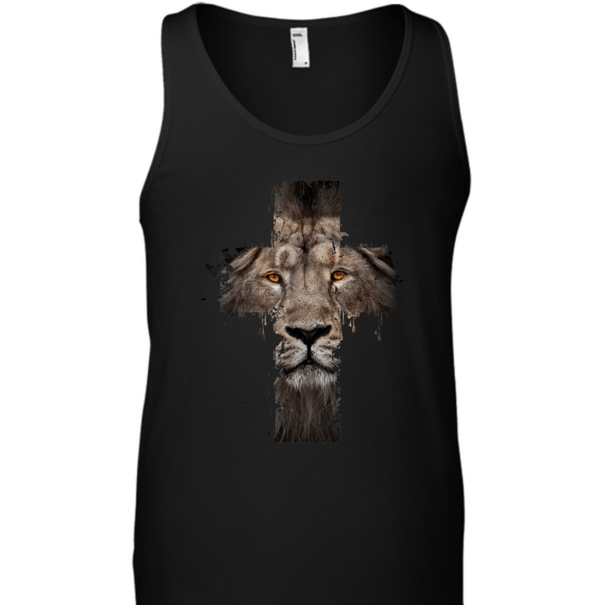 Religious Jesus The Lion Of Judah Cross Retro T-Shirt Religious Jesus The Lion Of Judah Cross Retro T-Shirt